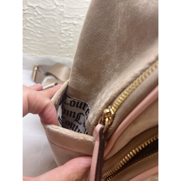 JUICY COUTURE Pink POWDER Blush HERITAGE Embroidered VELOUR Bag BACKPACK - NWT main image 10